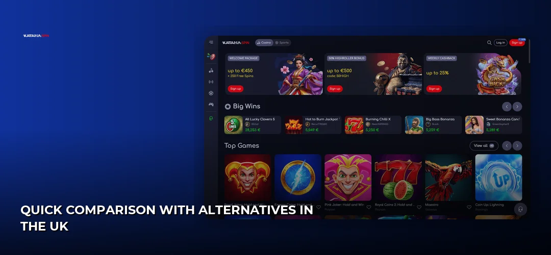 Quick comparison with alternatives in the UK